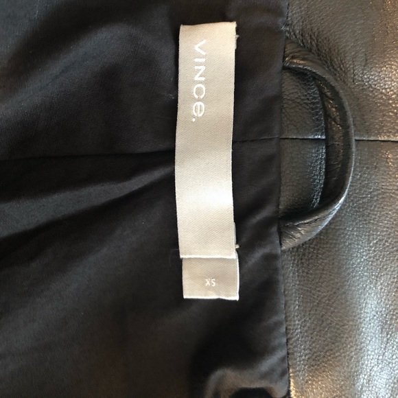 VINCE Genuine Leather Scuba Jacket - Picture 5 of 8